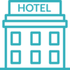 symbol für ein Hotelgebäude